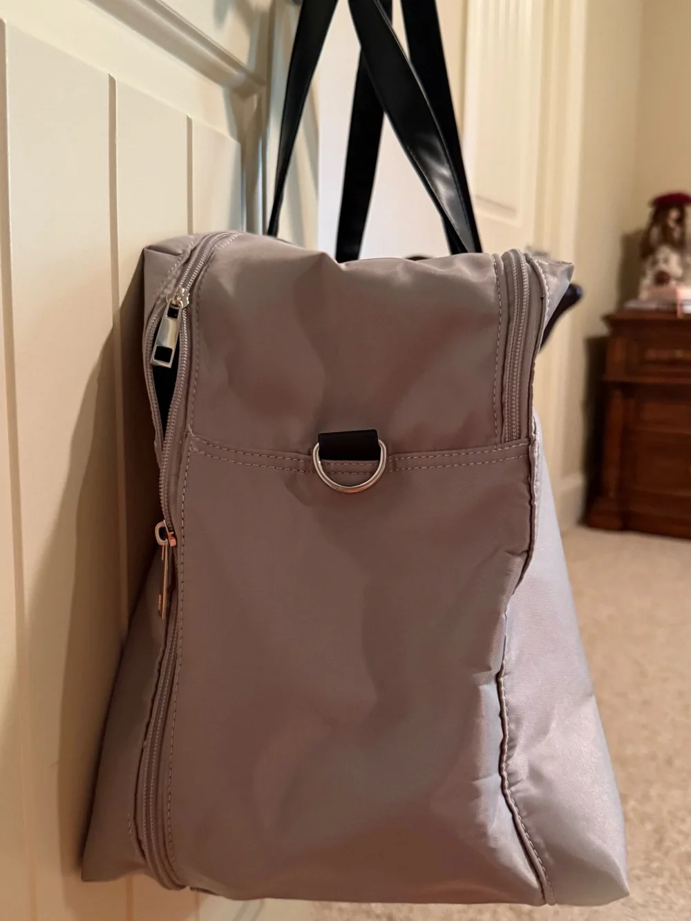 NEW Travel Duffel Bag Gray  Carry-On Weekender  Shoulder Strap